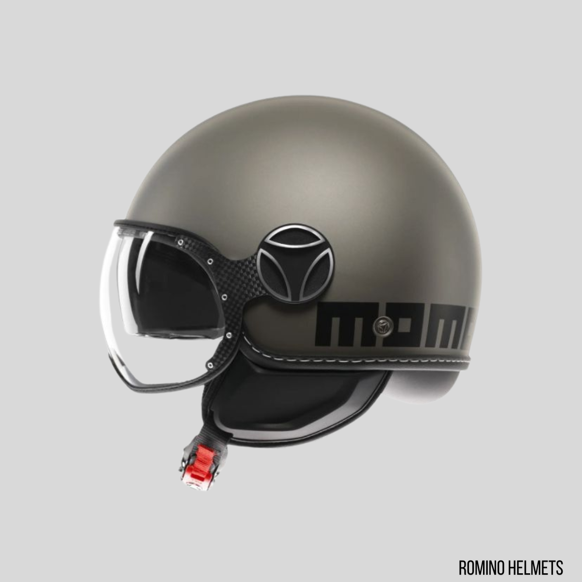 CASCO MOMO DESIGN FGTR EVO TITANIO OPACO /NERO