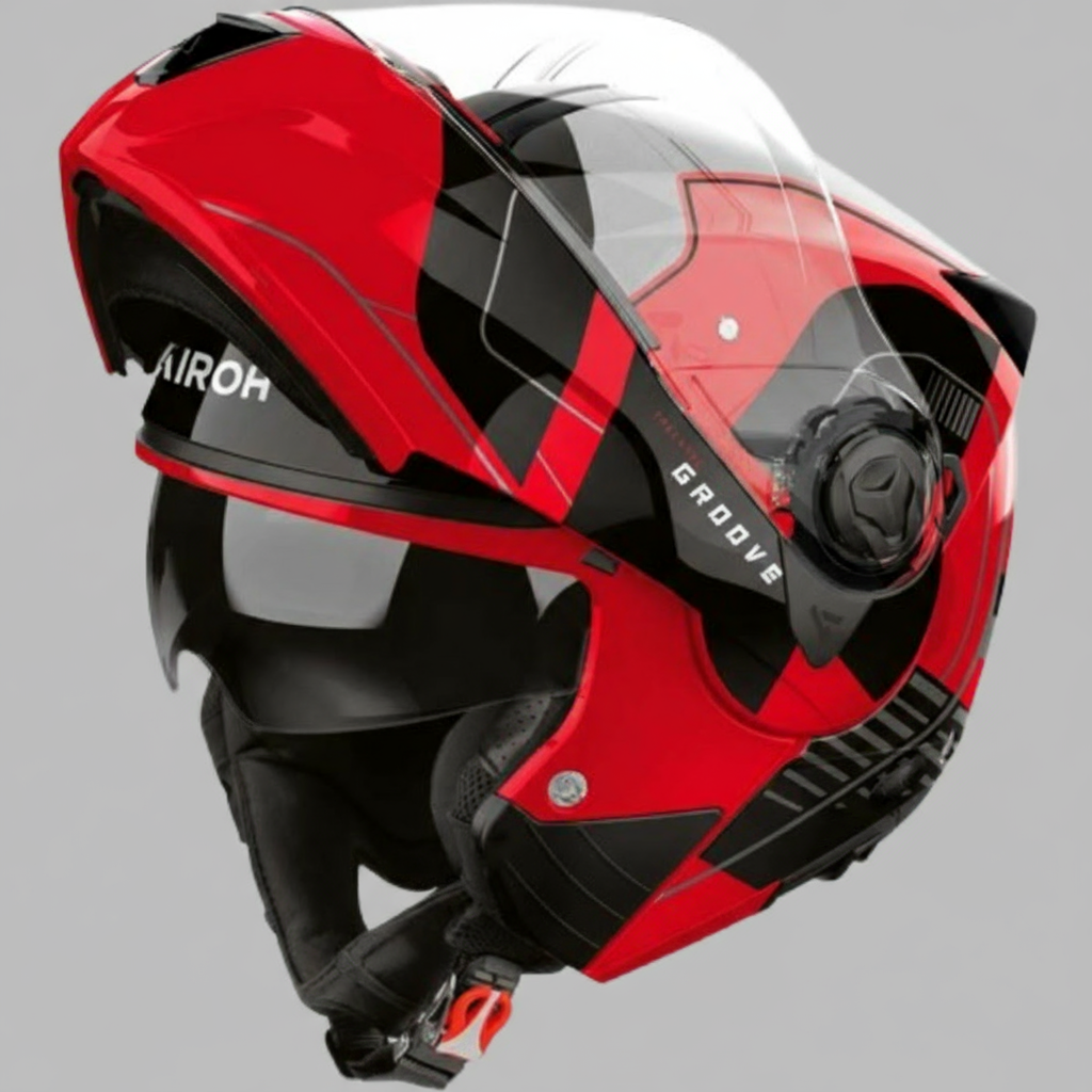 CASCO AIROH SPECKTRE GROOVE RED GLOSS