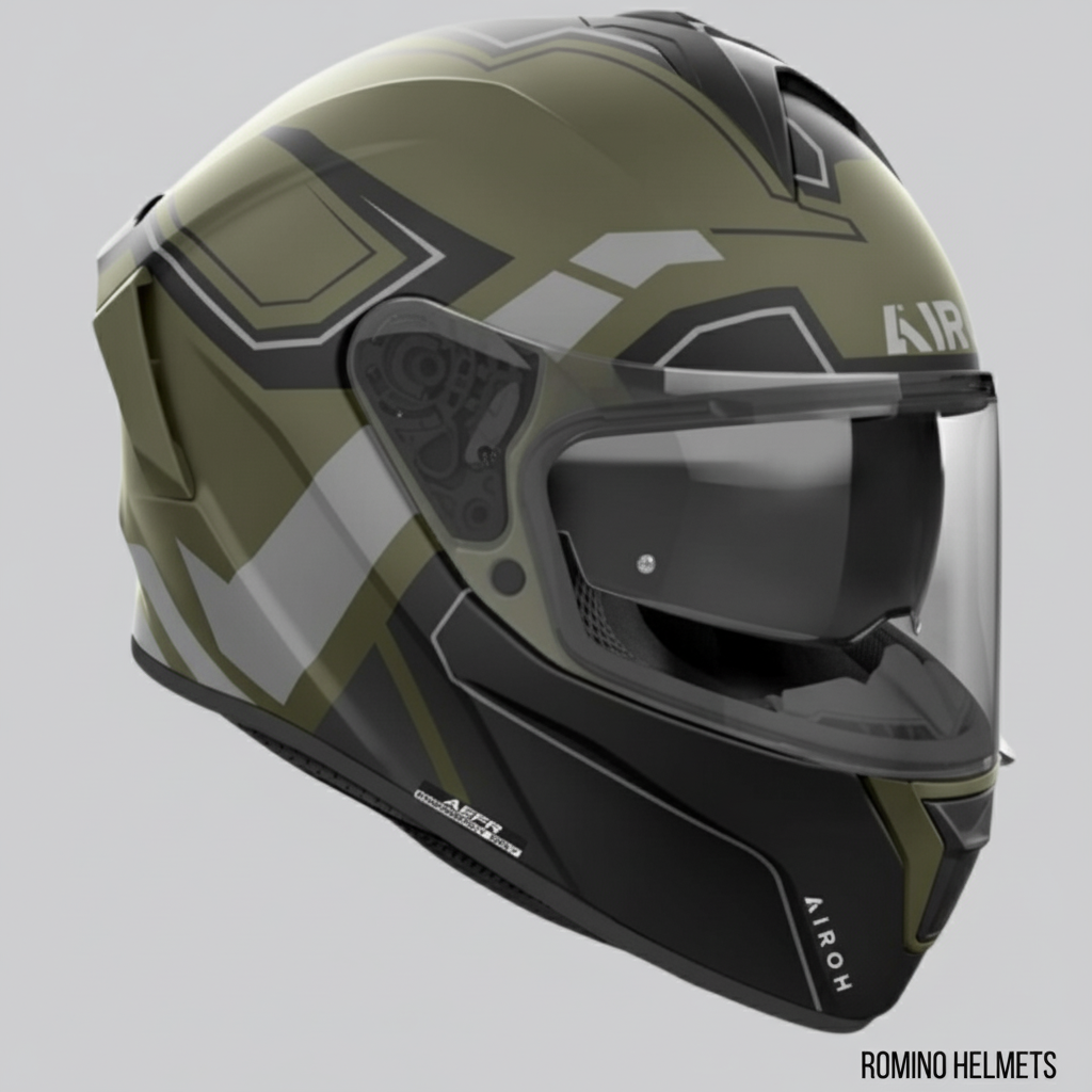 CASCO AIROH SPARK 2 DART MILITARY GREEN MATT