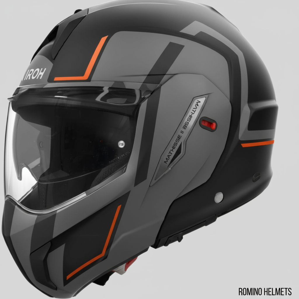 CASCO AIROH MATHISSE II GENIUS  ORANGE MATT