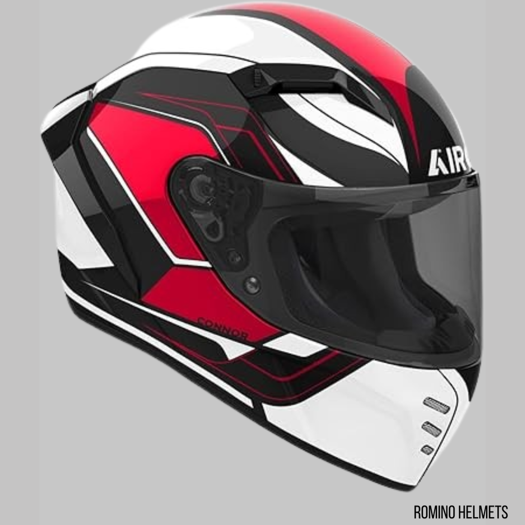 CASCO AIROH CONNOR DUNK RED GLOSS