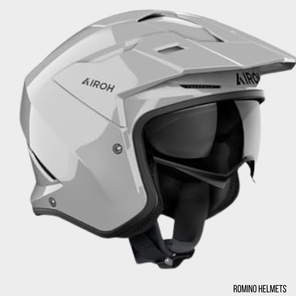 CASCO AIROH KOMBAKT COLOR CONGRETE GREY GLOSS
