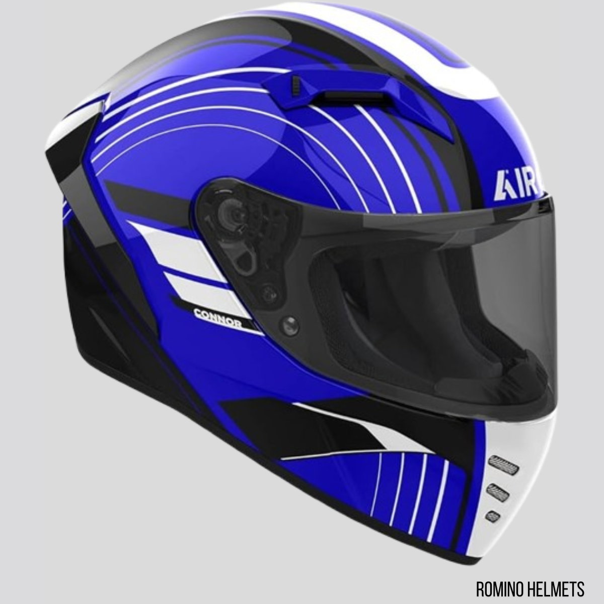 CASCO AIROH ACHIEVE BLUE GLOSS