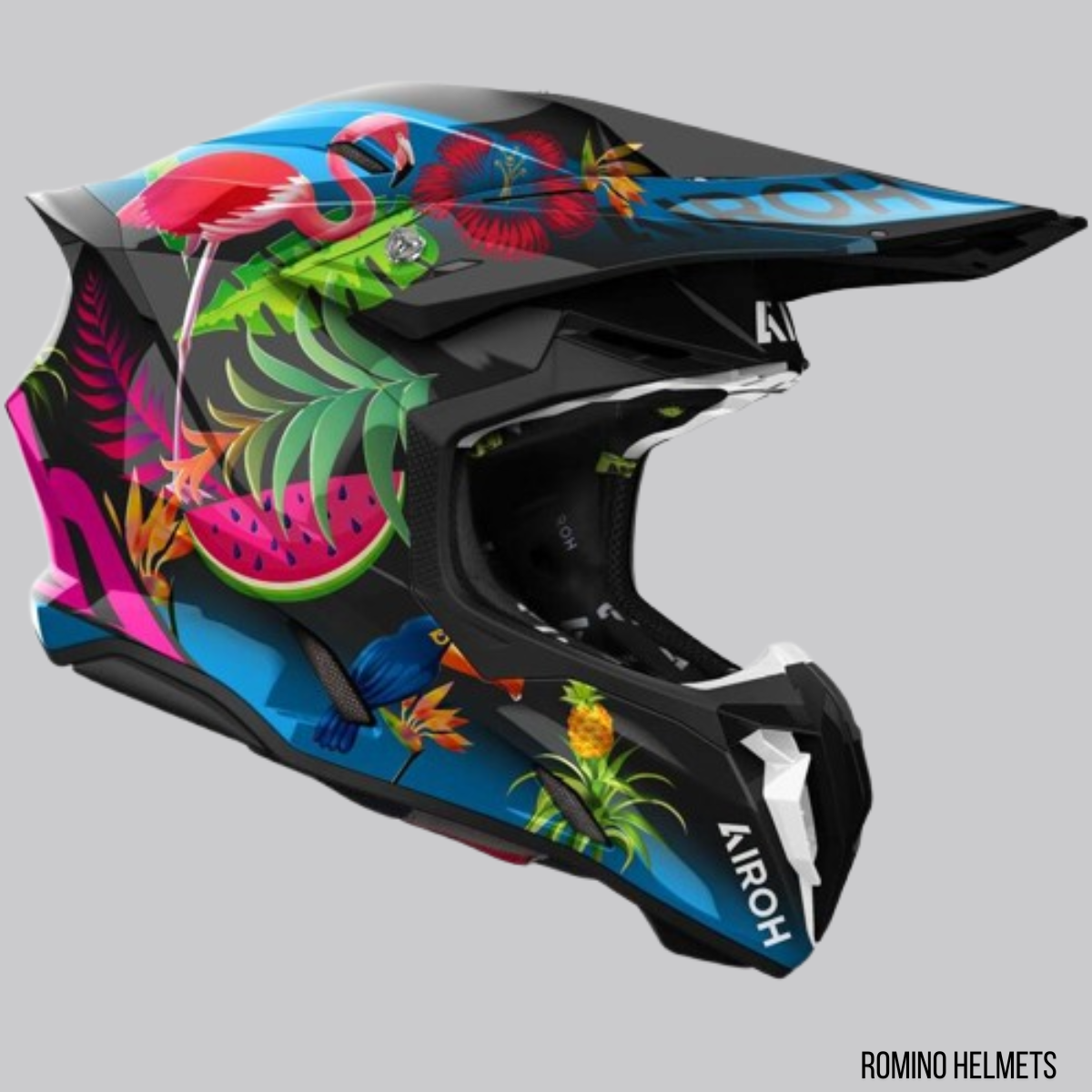 CACSO AIROH CASCO OFFROAD TWIST 3 AMAZONIA GLOSS