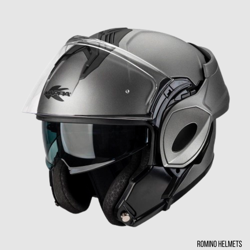 CASCO MOTO MODULARE KAPPA KV55 TITANIO OPACO