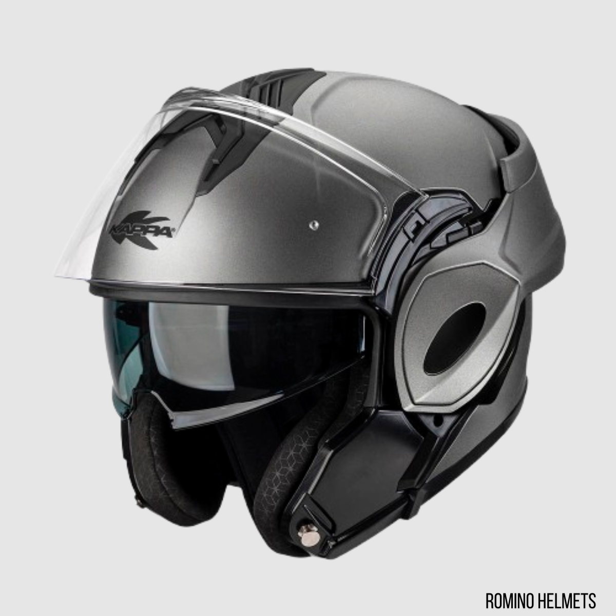 CASCO MOTO MODULARE KAPPA KV55 TITANIO OPACO