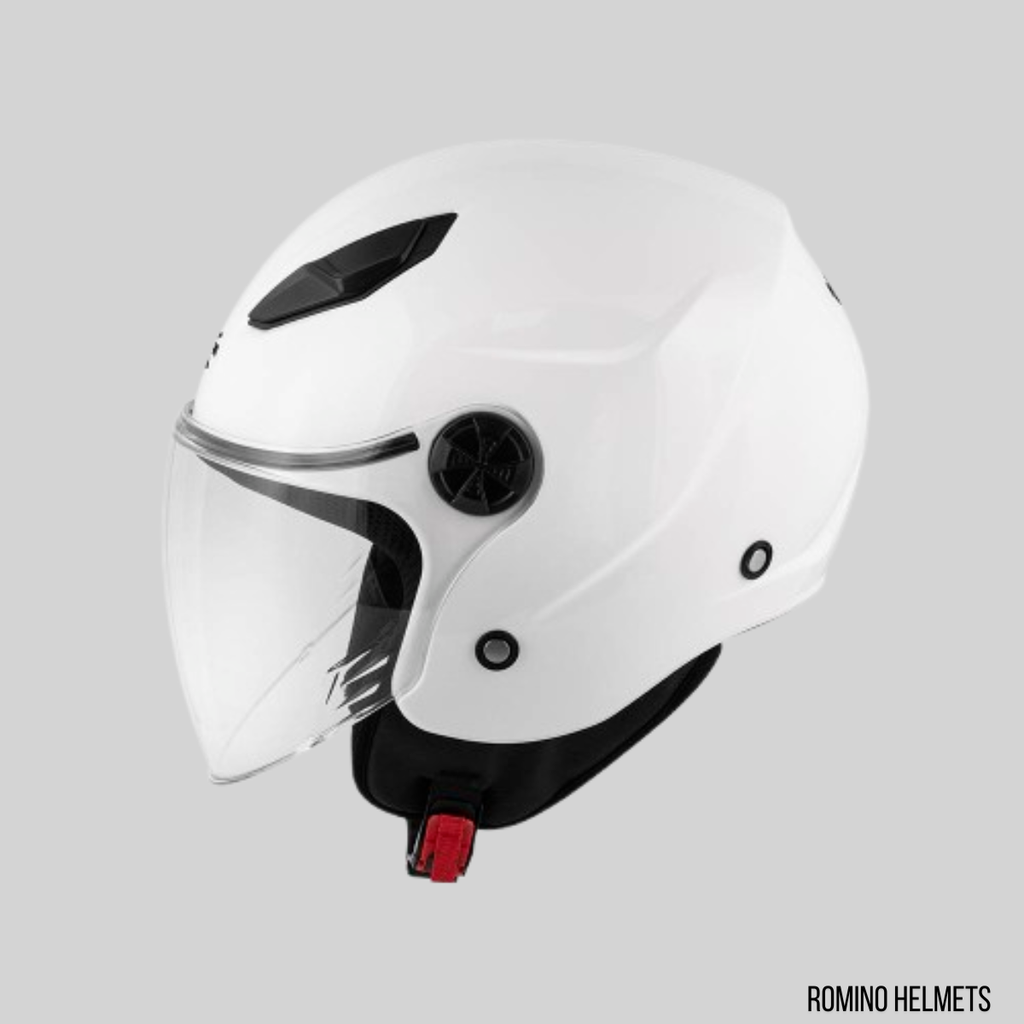 CASCO MOTO JET KAPPA KV61 BIANCO LUCIDO