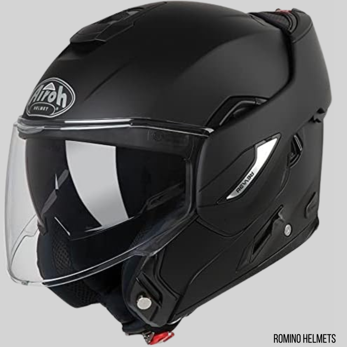 CASCO AIROH REV NERO OPACO