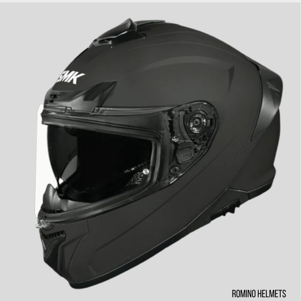 CASCO SMK TYPHOON SOLID BLACK MATT