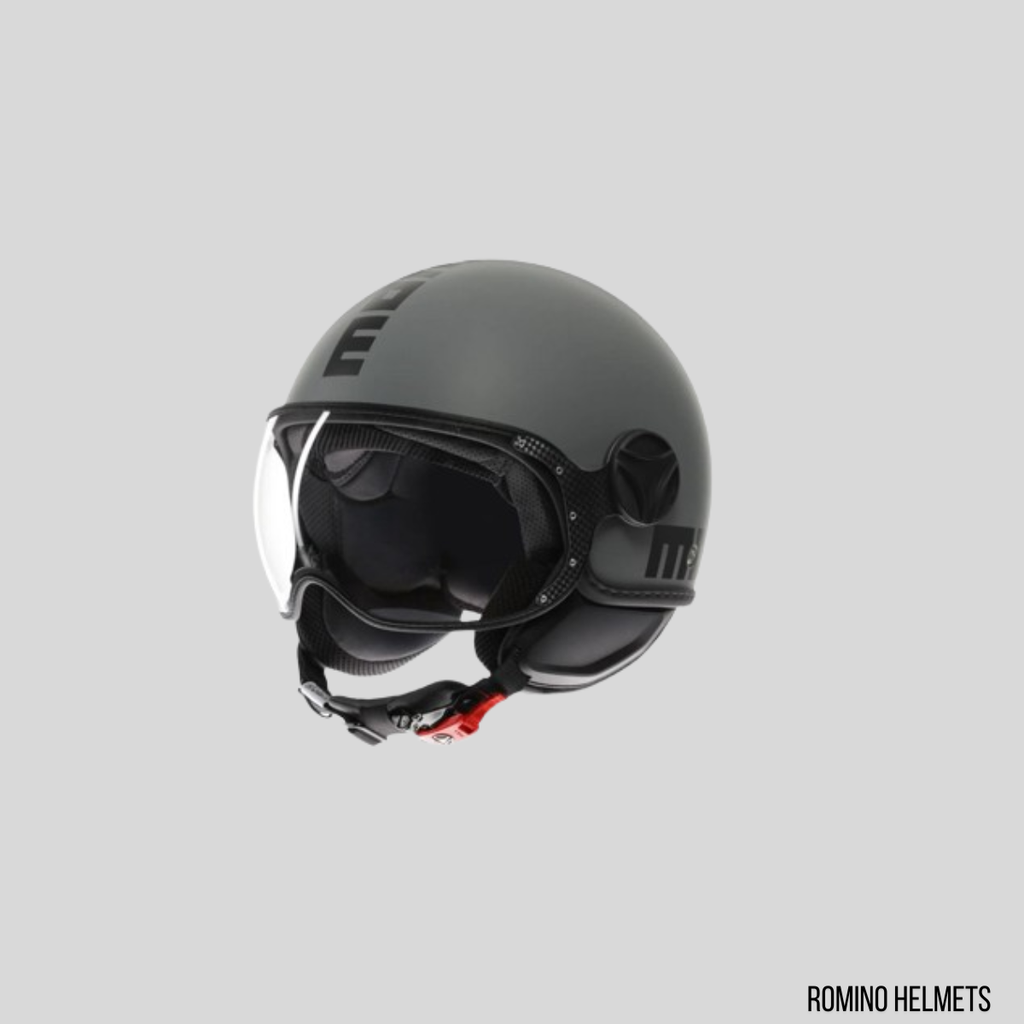 CASCO MOMO DESIGN FGTR CLASSIC GRIGIO OPACO/NERO