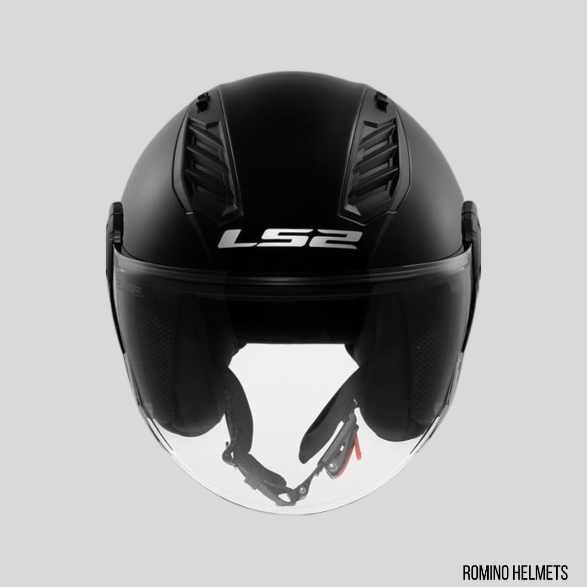CASCO LS2 AIRFLOW II NERO LUCIDO