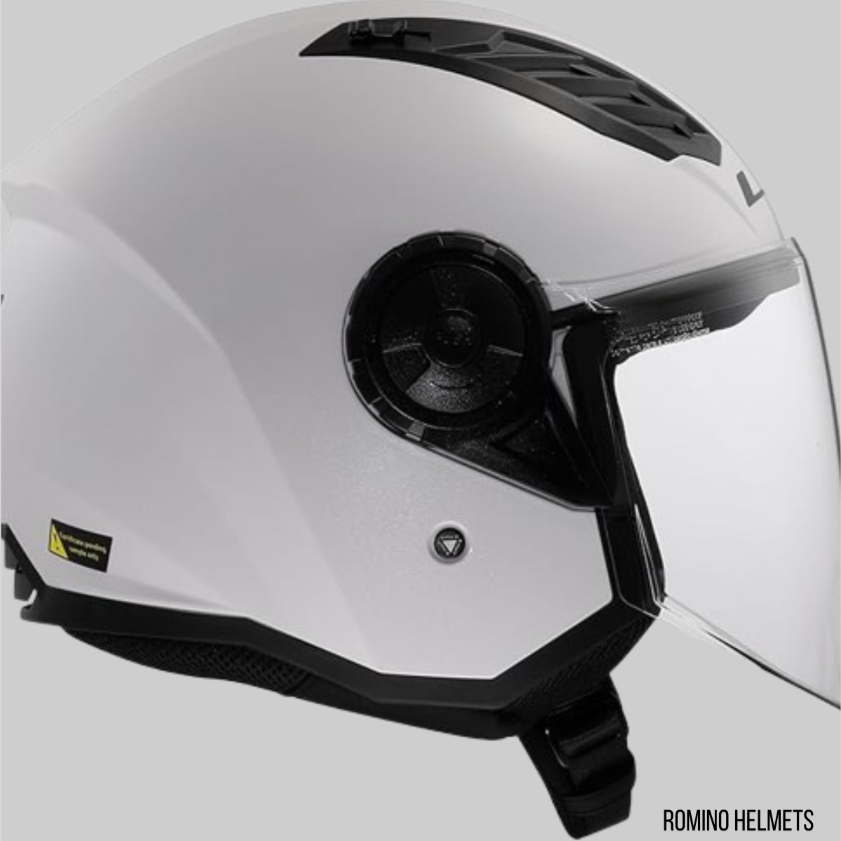 CASCO LS2 AIRFLOW II SOLID WHITE GLOSS