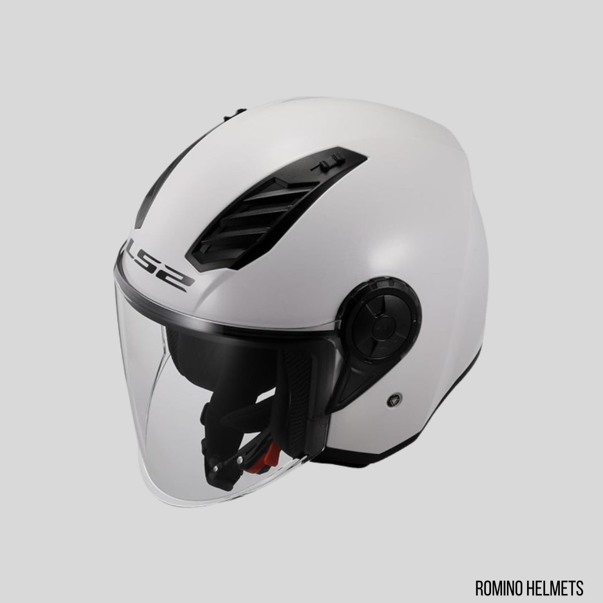 CASCO LS2 AIRFLOW II SOLID WHITE GLOSS